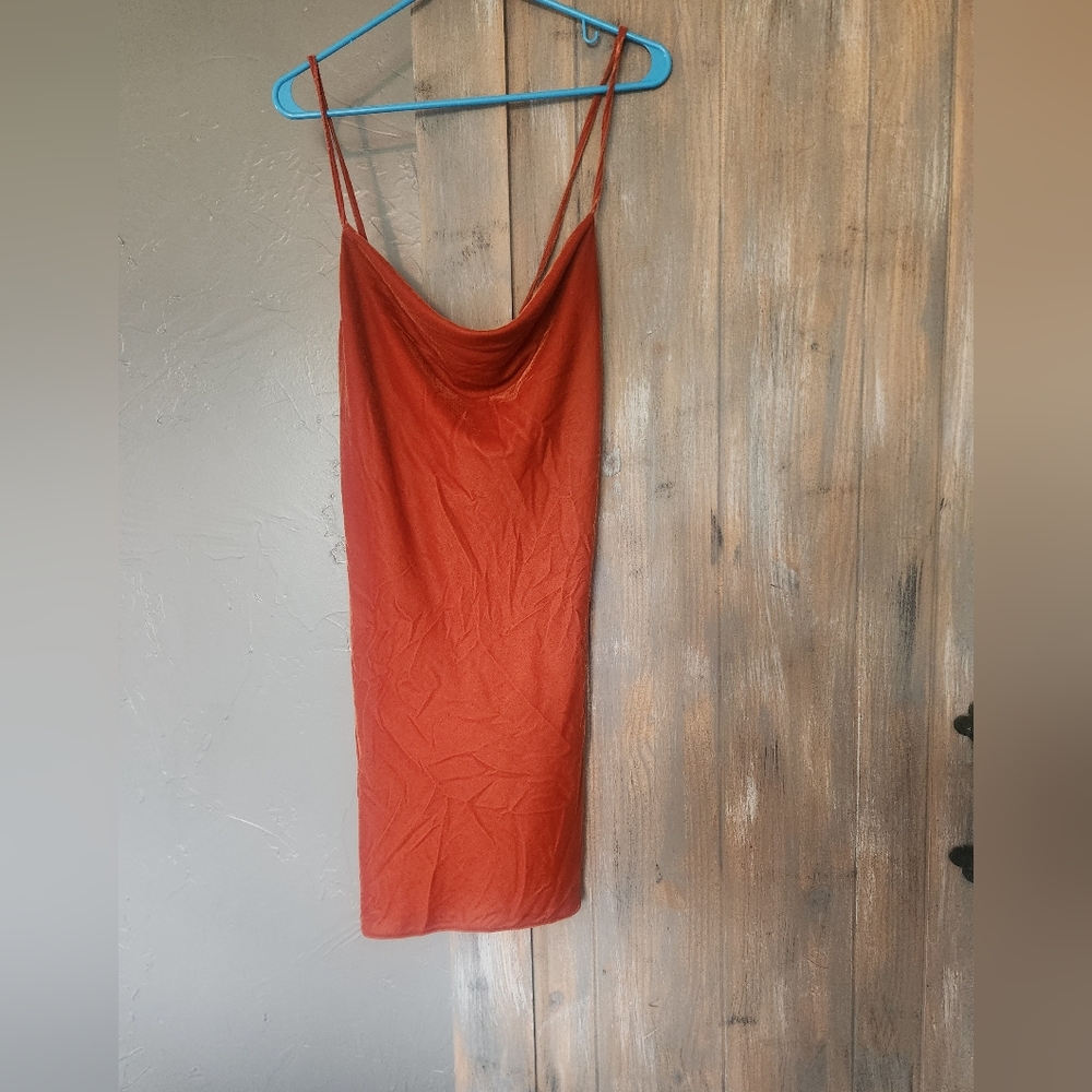 Asos Velvet Strappy Mini Slip Dress